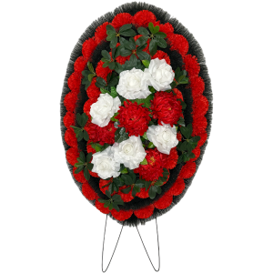 Венок ритуальный 1006 Пион+Роза
